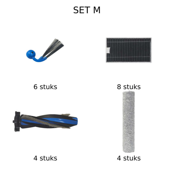Vervangingsset M voor Ecovacs Deebot X12 Pro Omni Vervangingsset M voor Ecovacs Deebot X12 Pro Omni