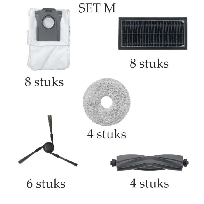 vervangingsset Mova E50 Pro Ultra M aantallen Mova E50 Pro Ultra vervangingsset